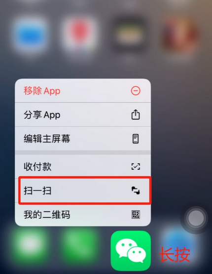 惠东苹果手机维修分享iPhone 15如何快速打开扫一扫 