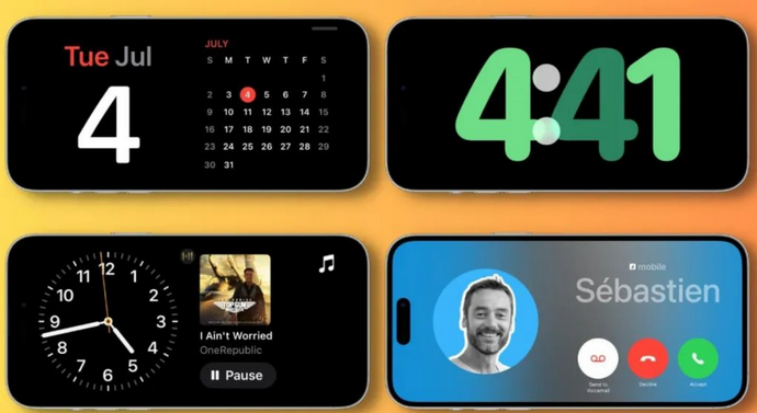 惠东苹果手机维修分享iOS17横屏充电待机显示有什么好处 