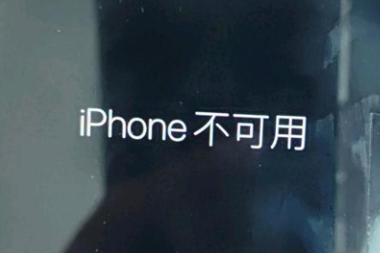 惠东苹果服务网点分享锁屏界面显示“iPhone 不可用”如何解决 