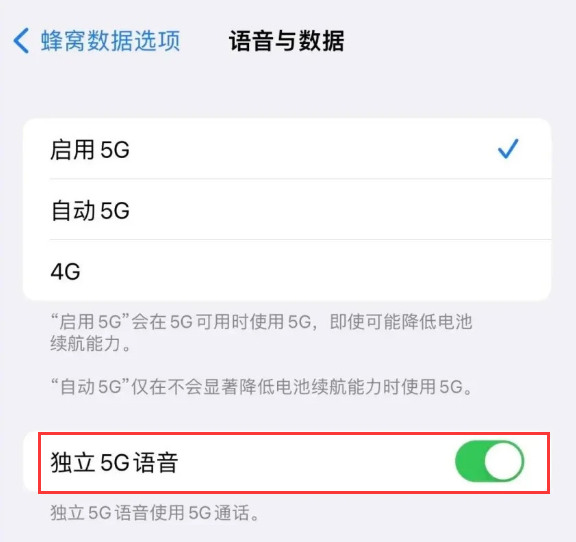 惠东苹果14维修分享iPhone 14 Pro如何开启VoNR 