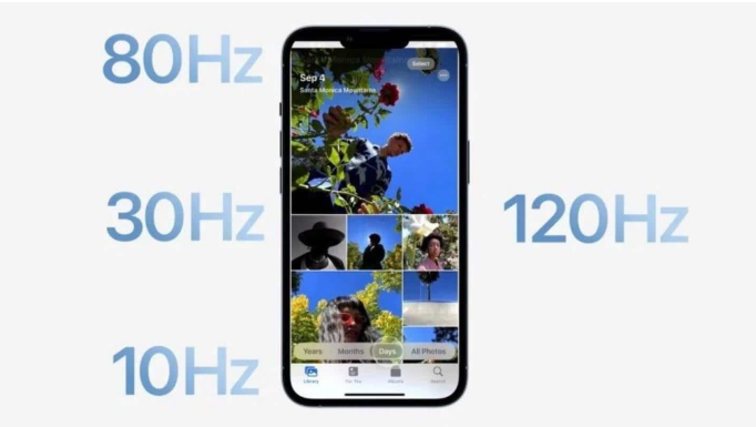 惠东苹果14维修分享iPhone 14有高刷吗 