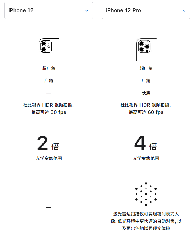 惠东苹果手机维修分享苹果 iPhone 12 与 iPhone 12 Pro 选哪款 